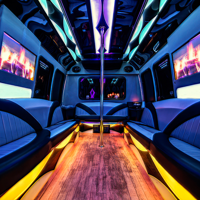 luxury party bus rental